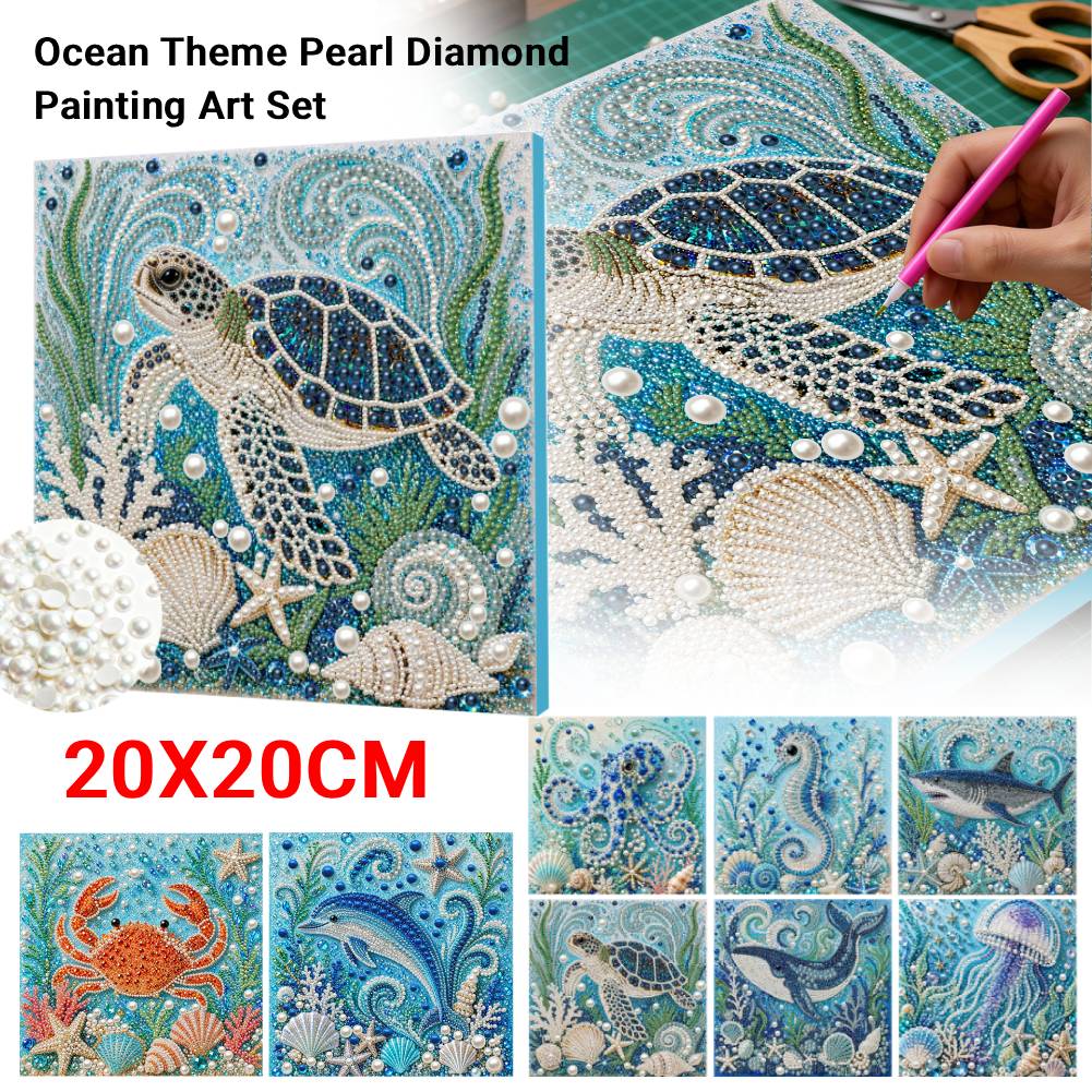 Art Craft Jellyfish - Ocean Theme DIY Pearl Diamond Painting