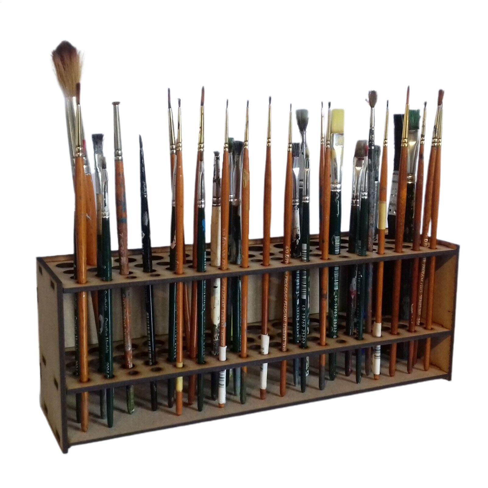 Craft And Art Difference - Paint Brush Holder 67-Slot Double-layer Durable