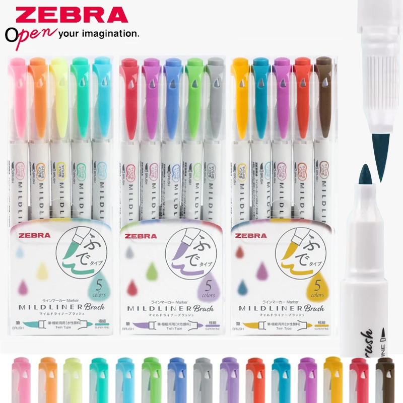 Zebra Pen Sarasa - ZEBRA Mildliner Highlighters Pen Set Japanese