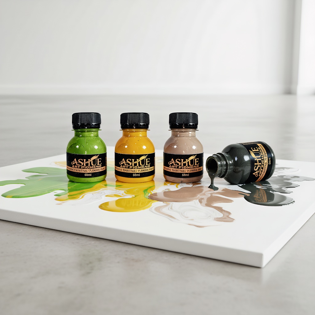 Acrylic Pour Paint - 4 Colors 60ml Fluid Acrylic Pouring
