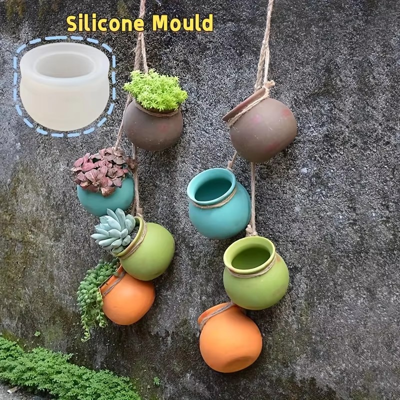 Art Craft Model - Silicone Flower Pot Molds, Resin Molds,