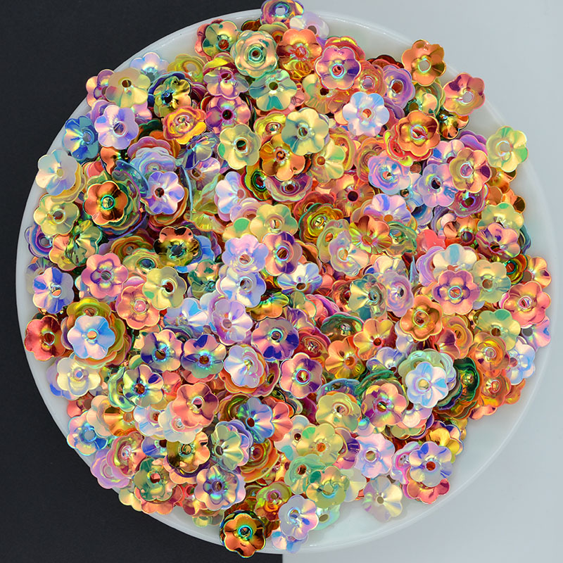 Eco Art Craft - 100g/lot4/6/8/10mm Plum Blossom Cup Loose Sequin
