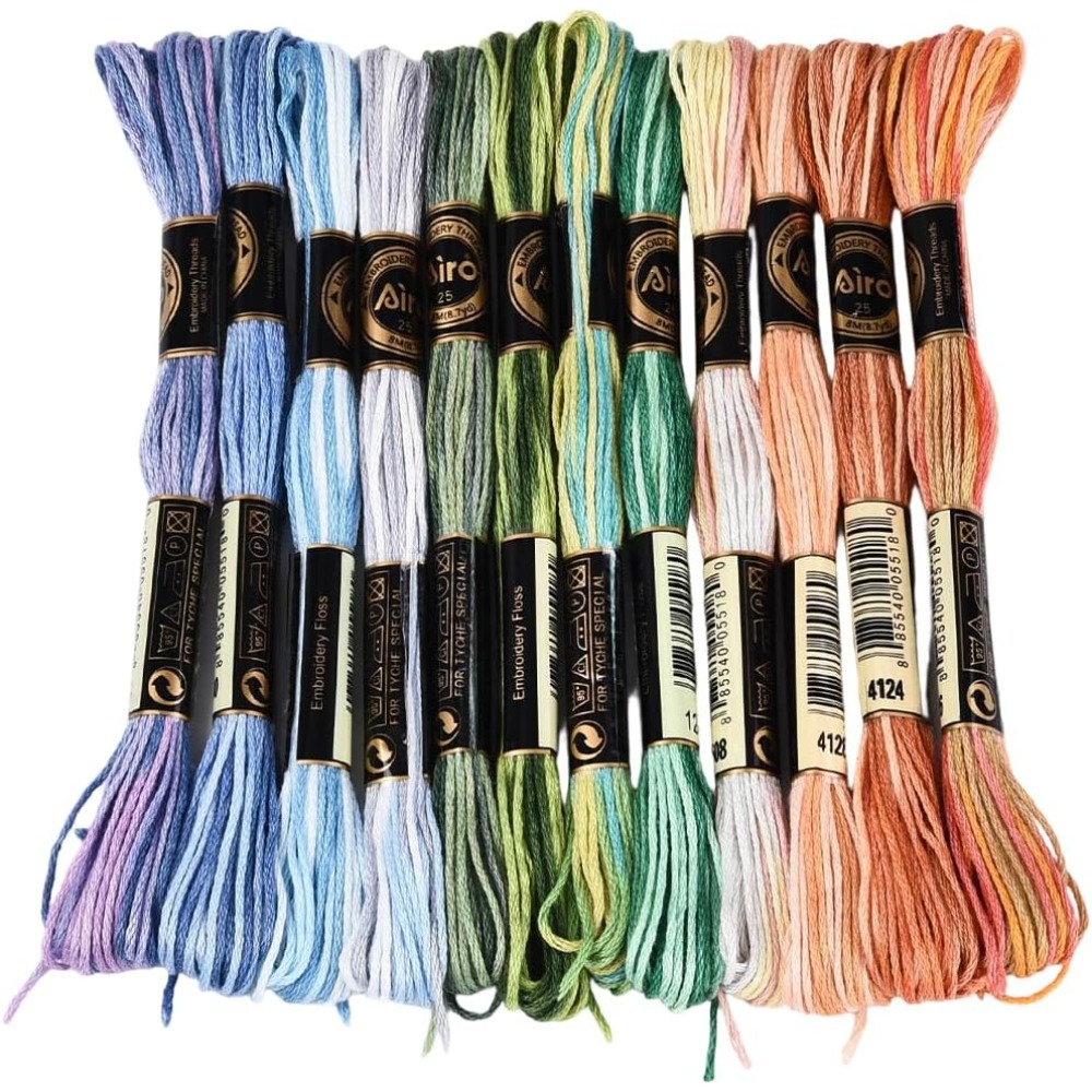 Artwork Craft - 12 Skeins 105 Yards Cross Stitch