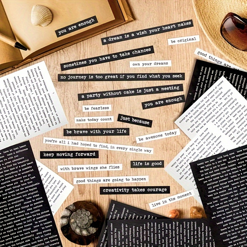 Art Craft Journals - 406pcs Inspirational Quote Stickers Positive for