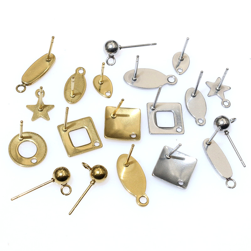 Art Craft Diy - 20pcs Stainless Steel Craft Earring Studs