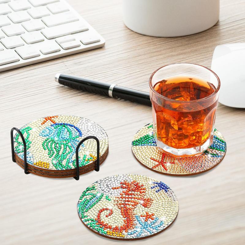 Eco Art Craft - Gem Art Coasters Craft Kits Painting