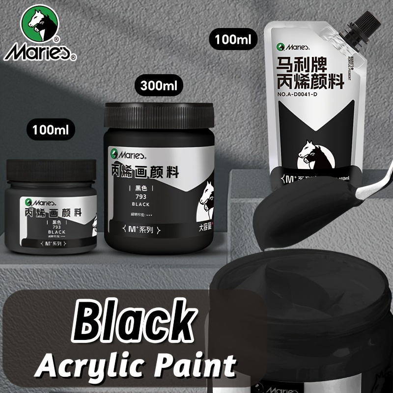 Marie's Black Acrylic Paint,1p - Acrylic Pour Paint review and price