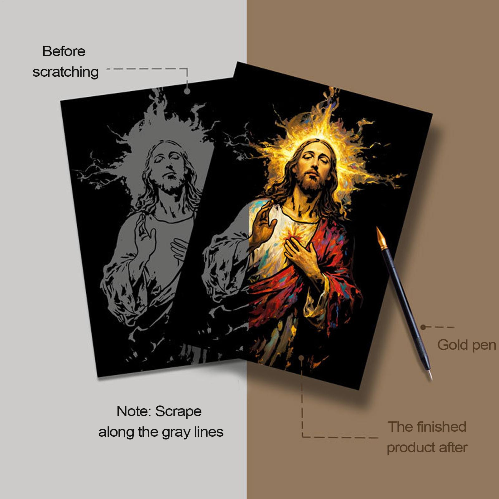 Scratch Book Jesus Scratch Pai - Art Craft Books review and price