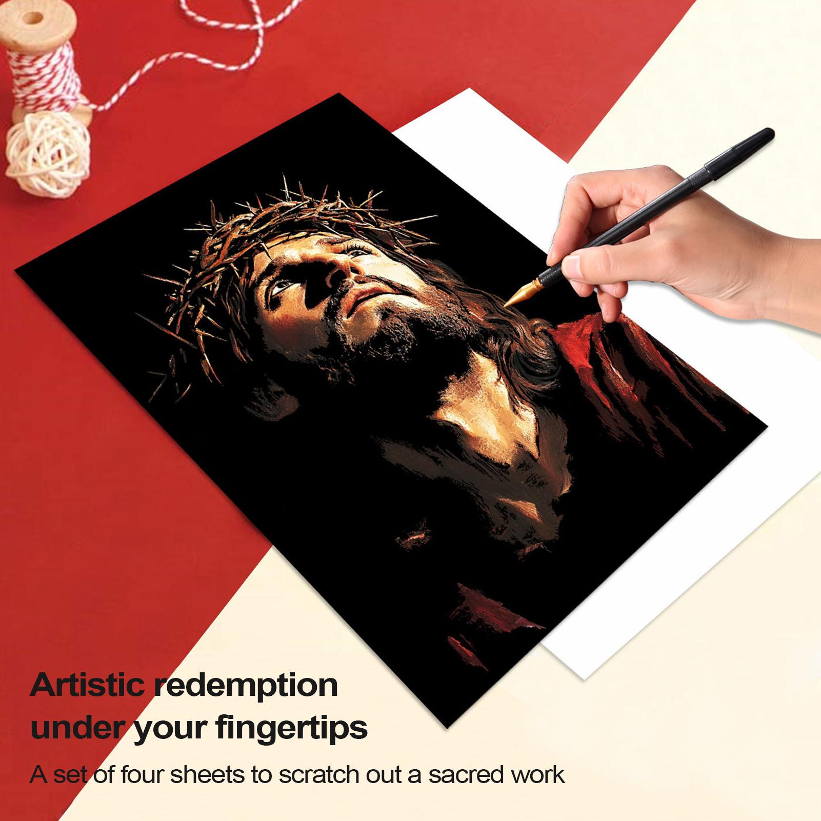 Scratch Book Jesus Scratch Pai - Art Craft Books review and price