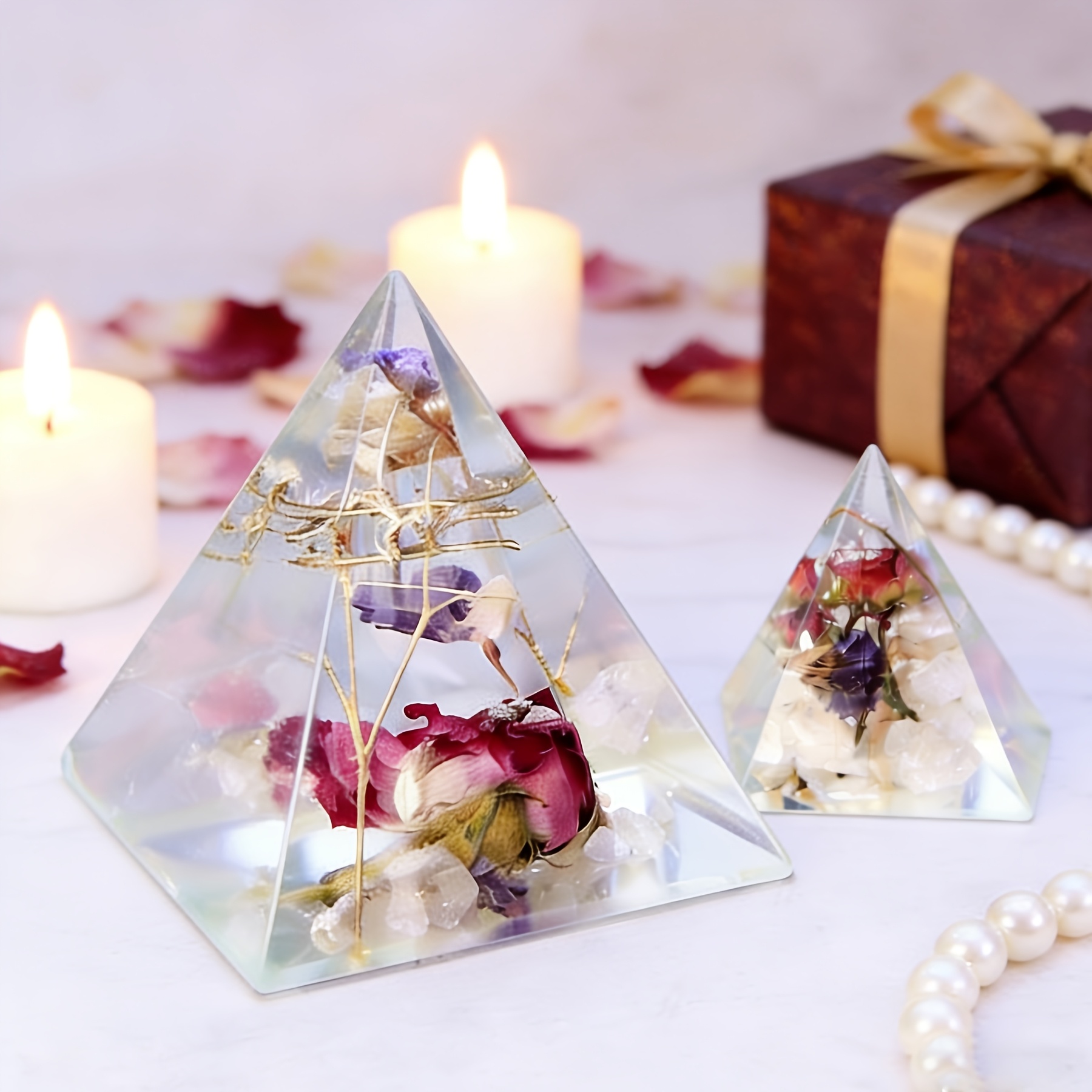 5pc - Pyramid Resin Molds of V - Art Craft Model review and price