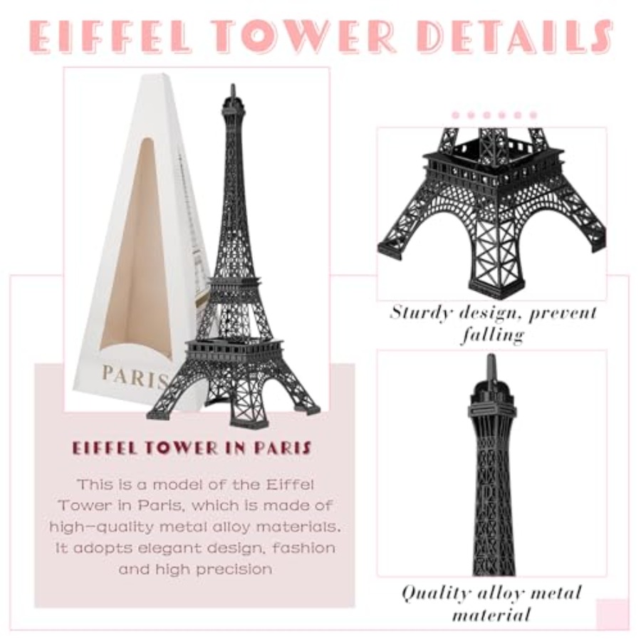 6 Pcs 15'' Eiffel Tower Statue - Art Craft Model review and price