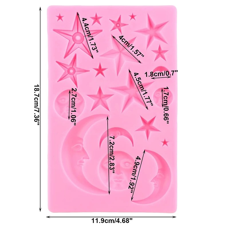 Sun Face Moon Stars Polymer Cl - Art Craft Model review and price