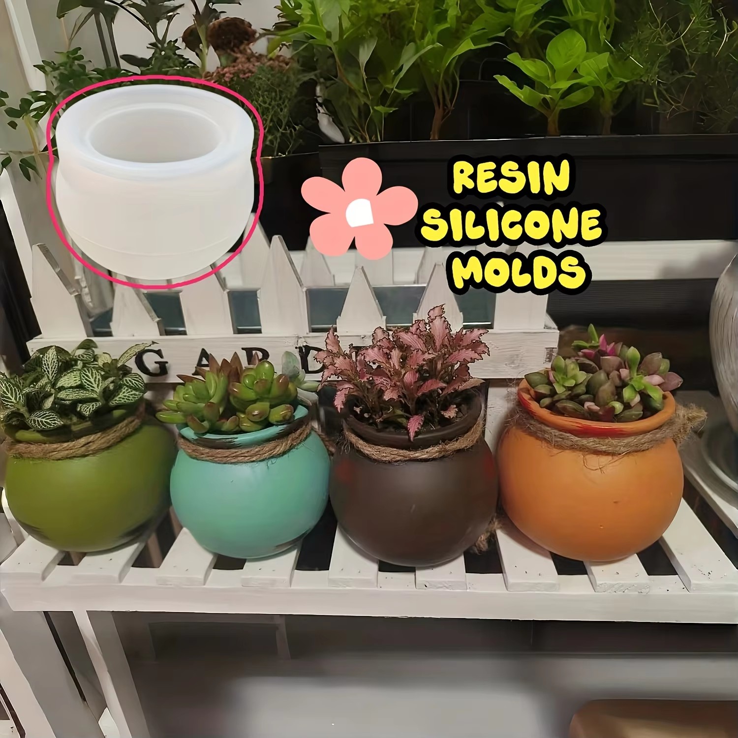 Silicone Flower Pot Molds, Res - Art Craft Model review and price
