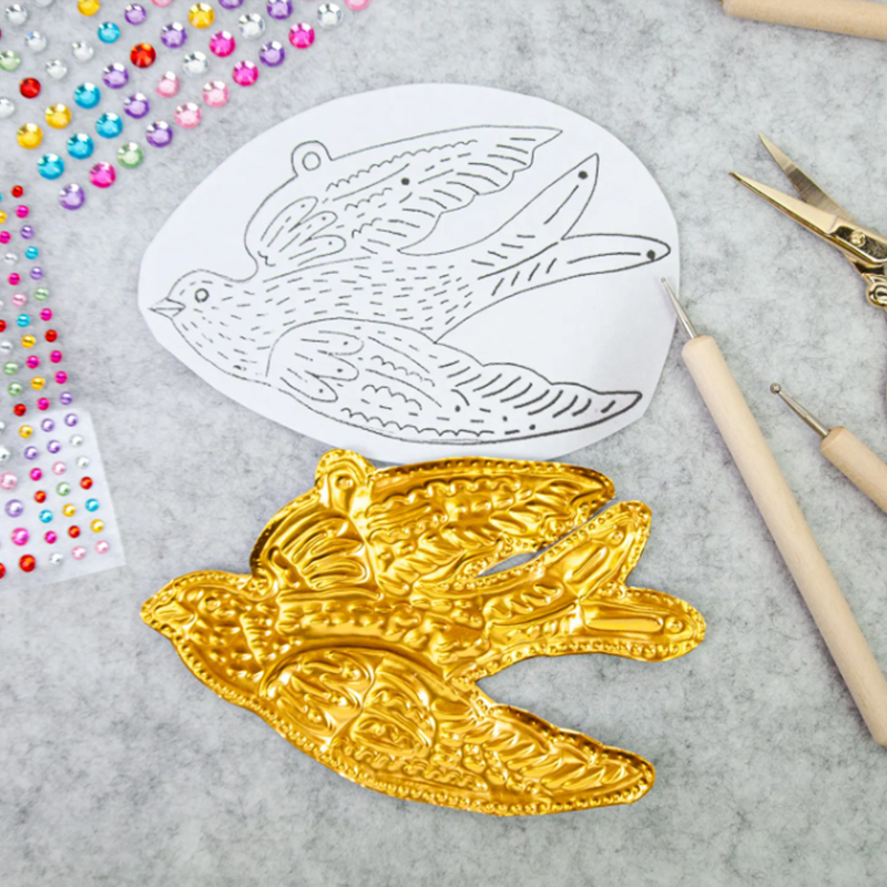 DIY Gold Foil Art Relief Chris - Art Craft In Paper review and price
