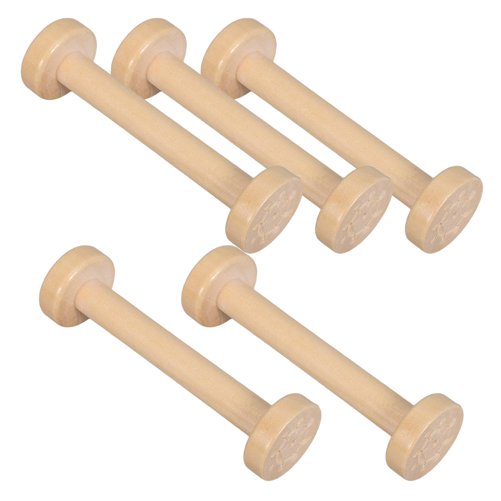 5Pcs Wooden Spools Natural Vin - Artwork Craft review and price