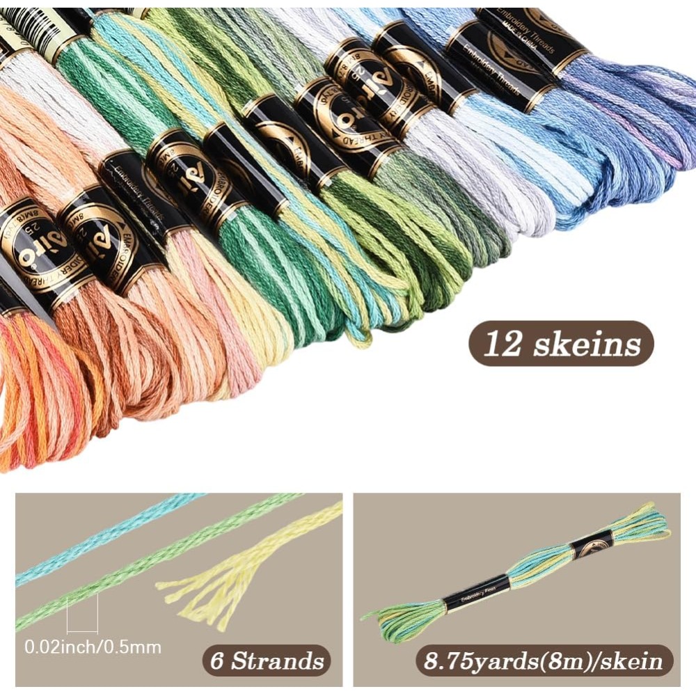 12 Skeins 105 Yards Cross Stit - Artwork Craft review and price