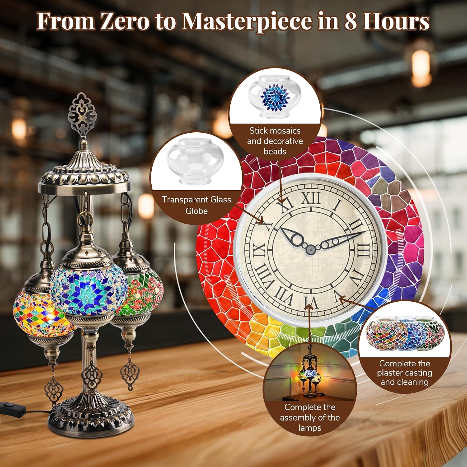 DIY 3 Globe Turkish Mosaic Lam - Art Craft Diy review and price