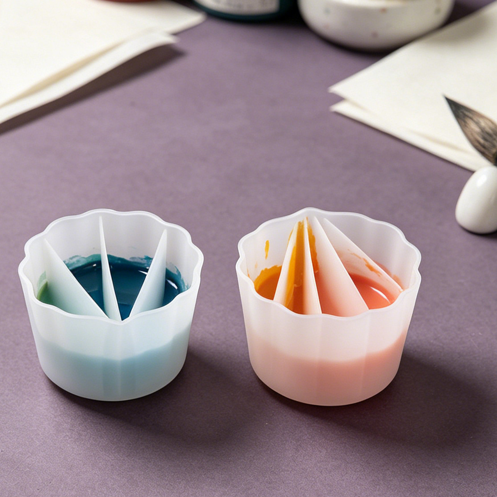 4Pcs Silicone Split Cups for R - Acrylic Pour Paint review and price