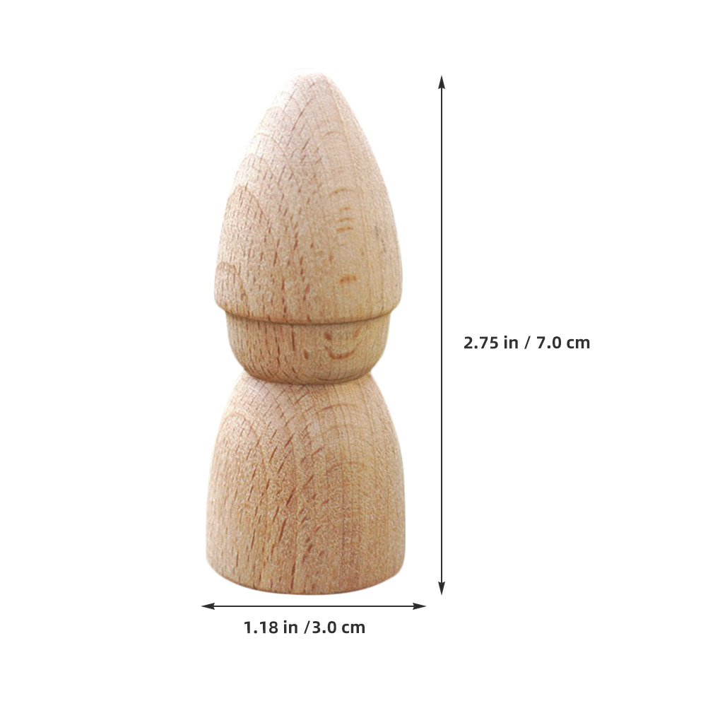 6Pcs Wooden Peg People Unpaint - Art Craft Diy review and price
