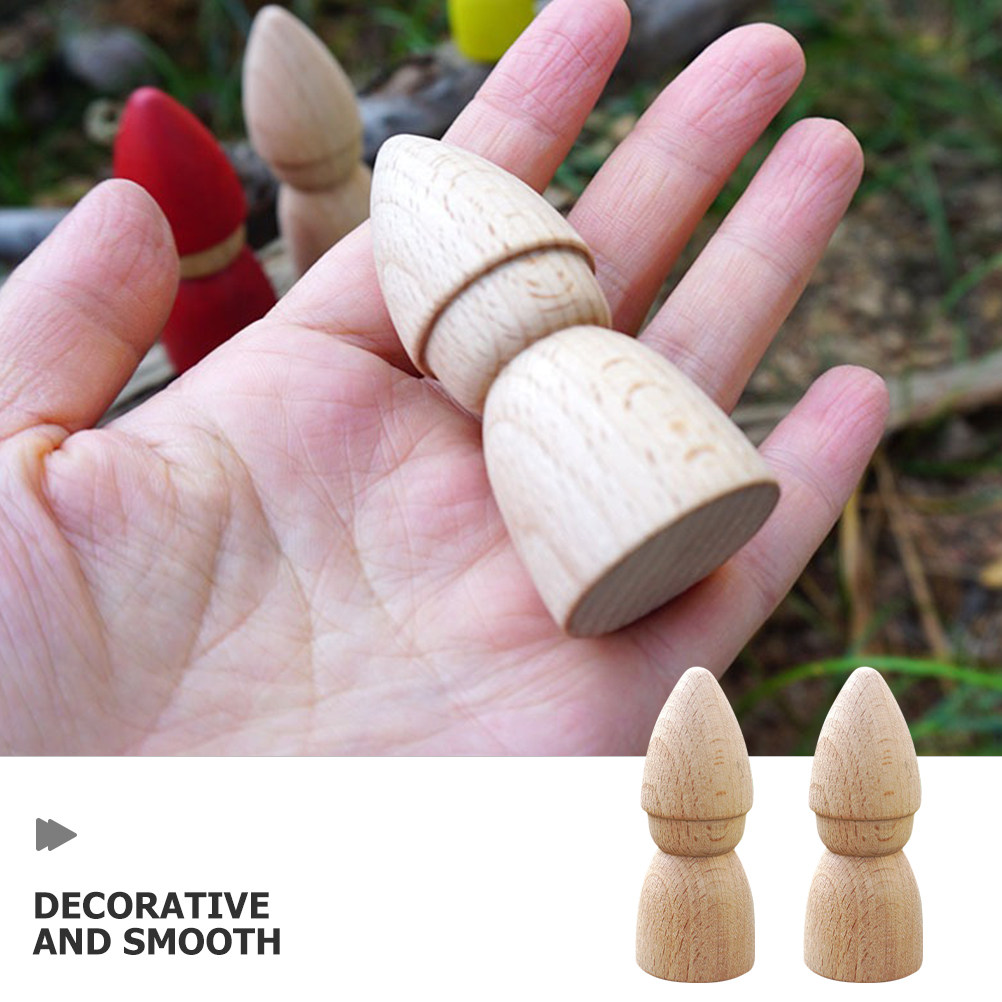 6Pcs Wooden Peg People Unpaint - Art Craft Diy review and price