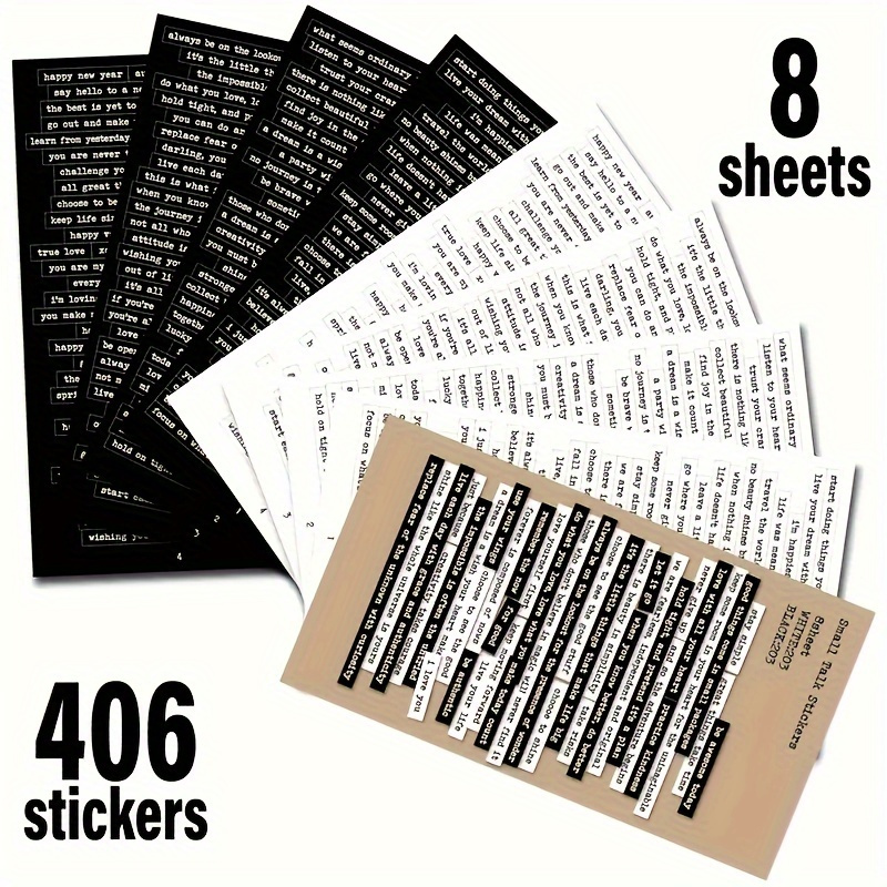 406pcs Inspirational Quote Sti - Art Craft Journals review and price