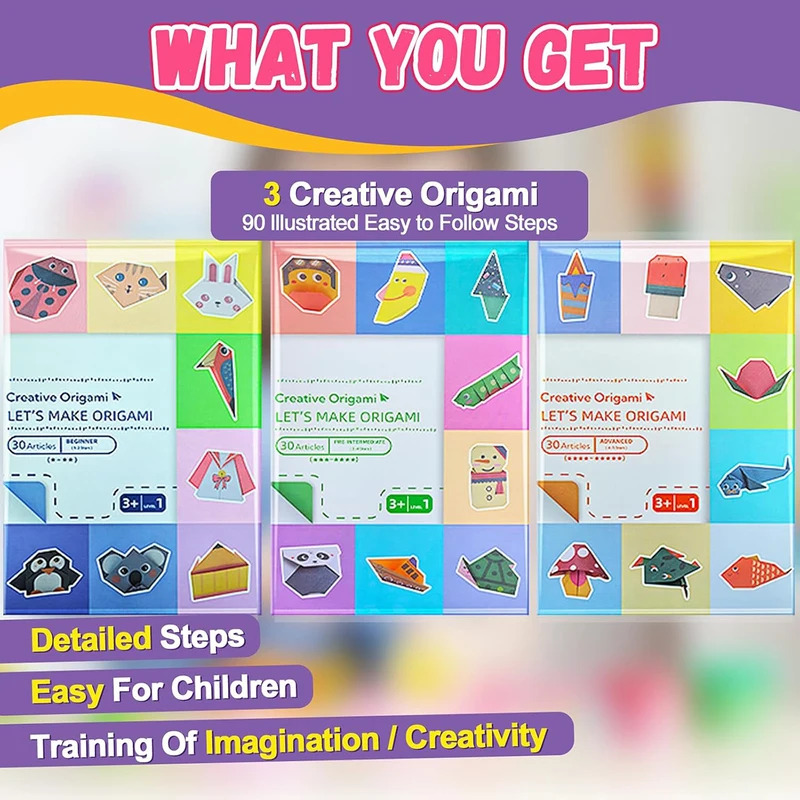 Origami Kit with 30/96 Sheets  - Art Craft Books review and price