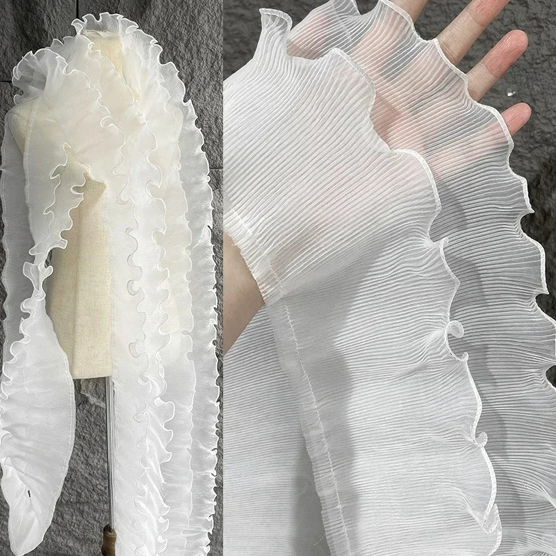 Mist Lace Fabric Pleated Textu - Art Craft Upholstery review and price