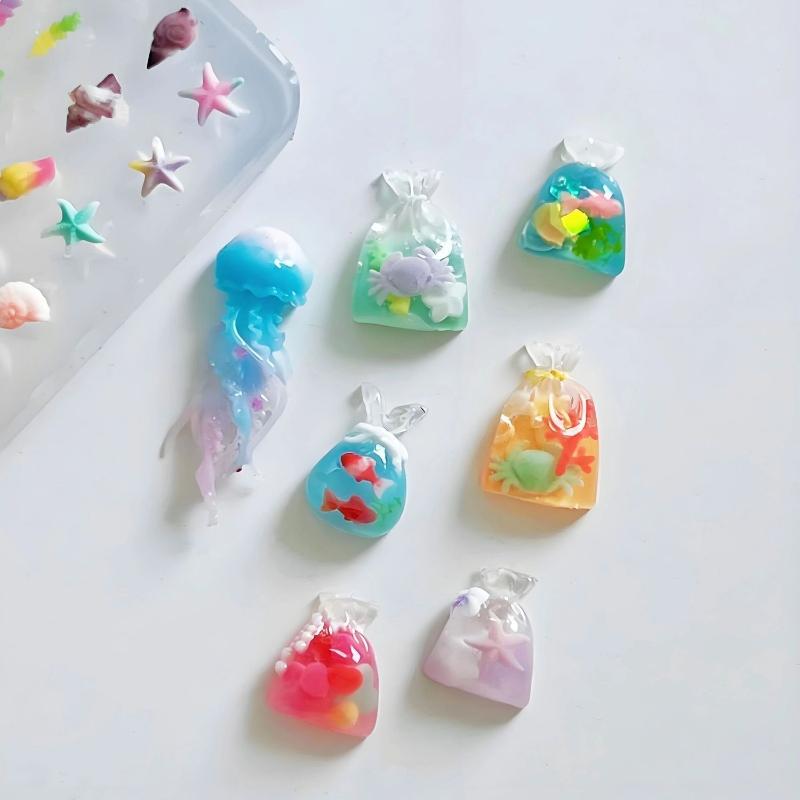 3D Ocean Series Silicone Nail  - Art Craft Jellyfish review and price