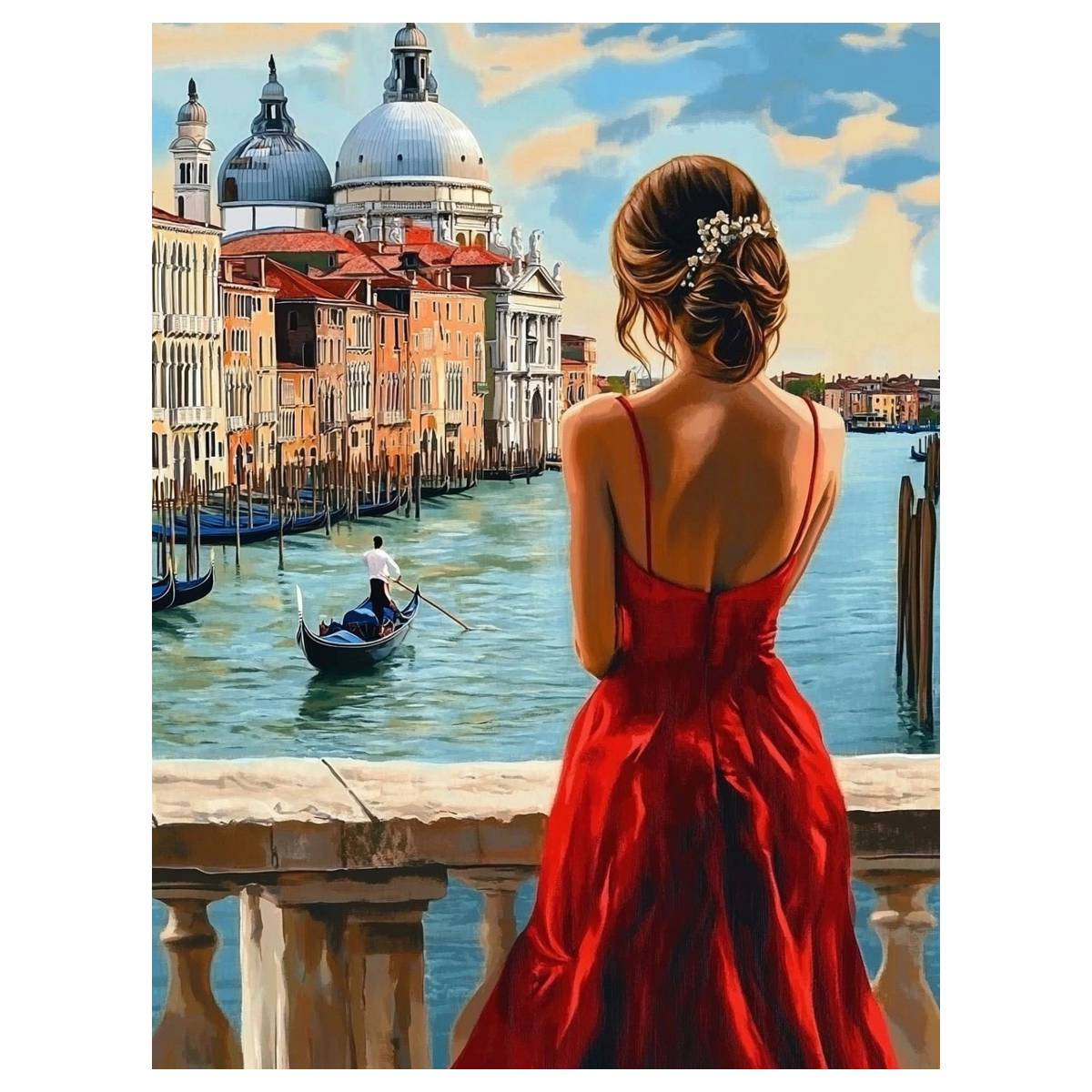 Red clad beauty 30X40CM/11.8X1 - Eco Art Craft review and price