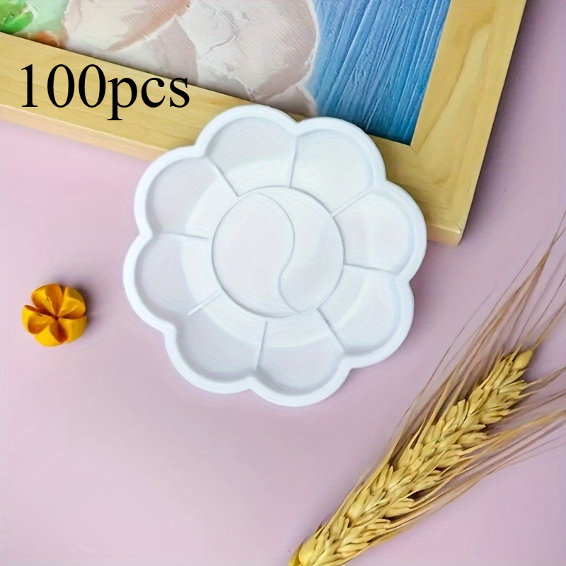 100pcs Disposable Flower Shape - Acrylic Pour Paint review and price