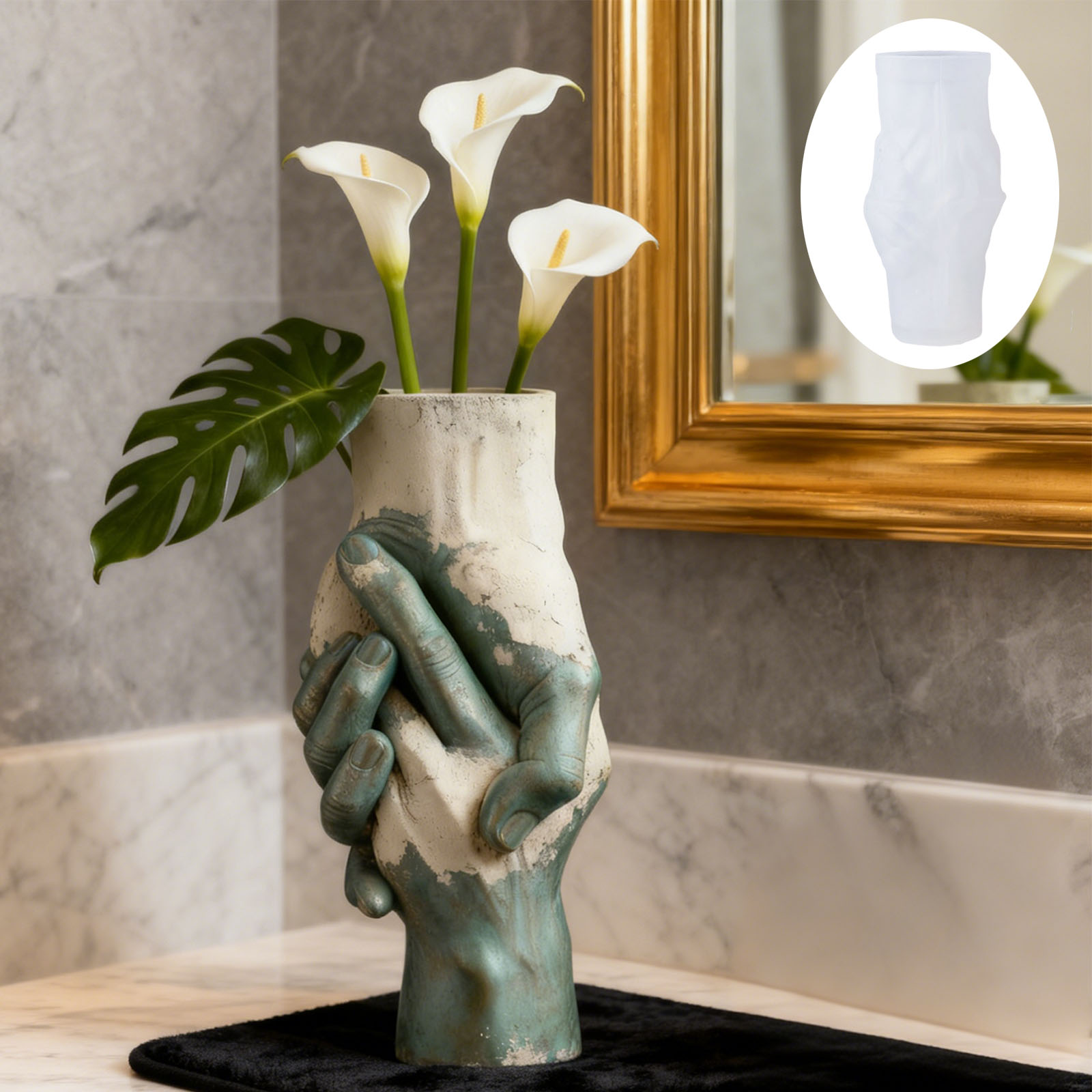 Artistic Hand-in-Hand Vase Sil - Art Craft Vase review and price
