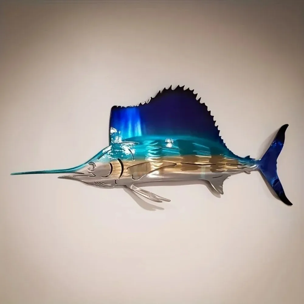 CIFBUY Metal Wall Art Swordfis - Art Craft Jellyfish review and price