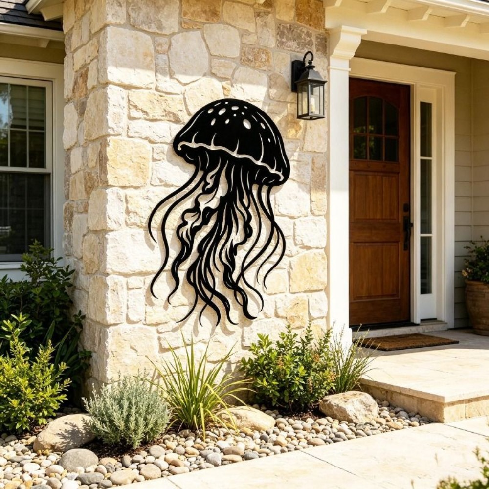 CIFBUY Metal Wall Art Jellyfis - Art Craft Jellyfish review and price