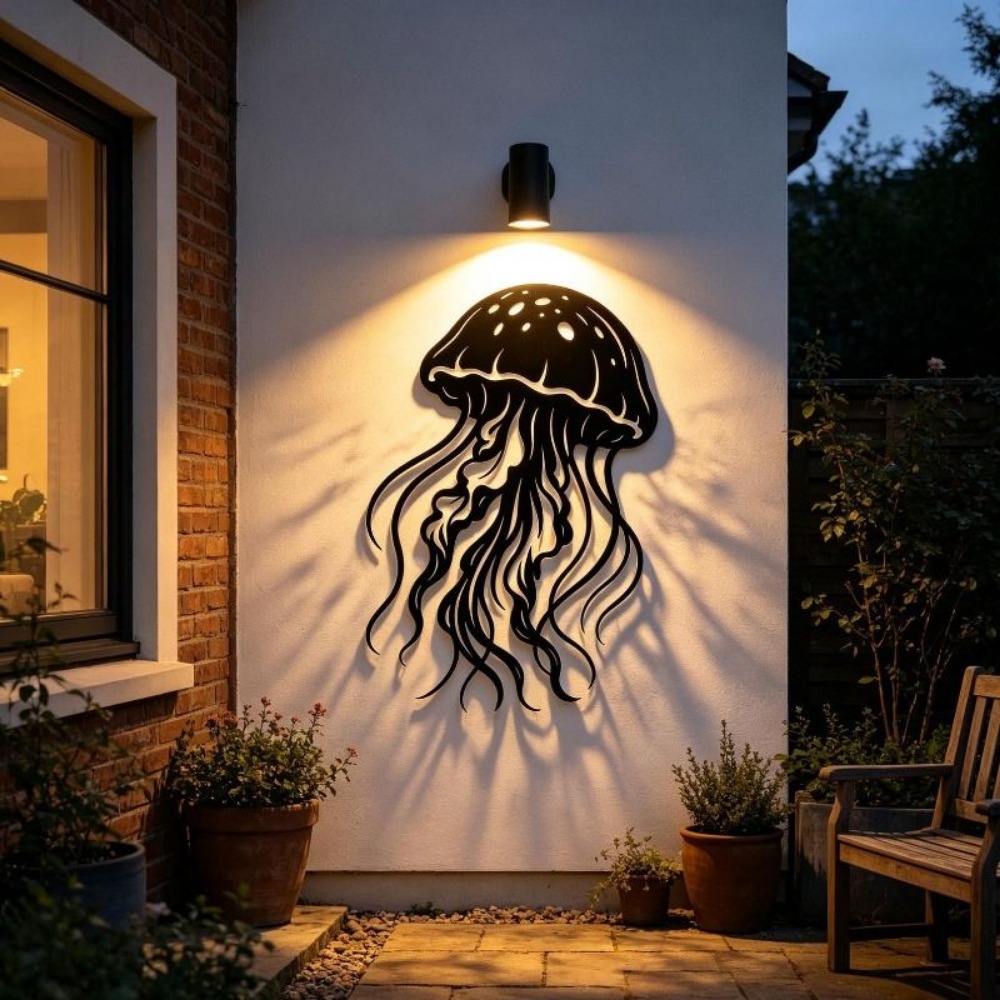 CIFBUY Metal Wall Art Jellyfis - Art Craft Jellyfish review and price