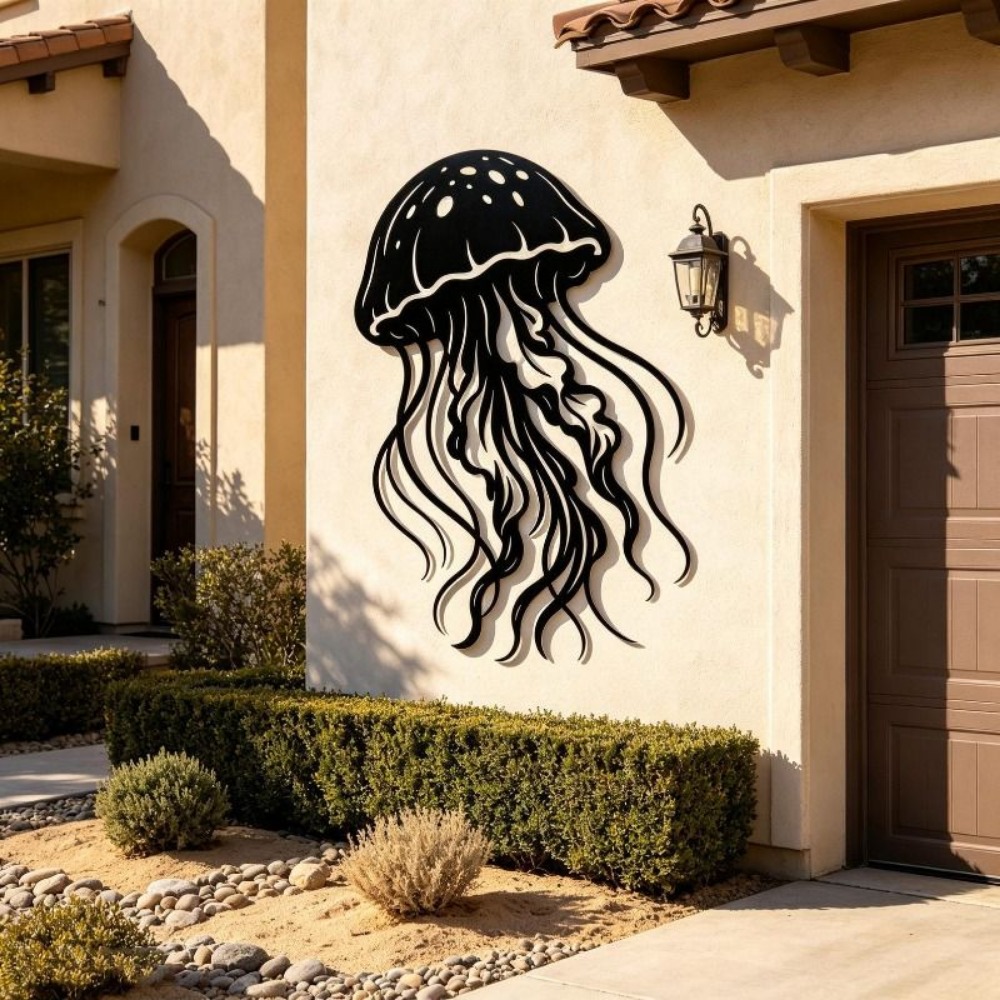 CIFBUY Metal Wall Art Jellyfis - Art Craft Jellyfish review and price