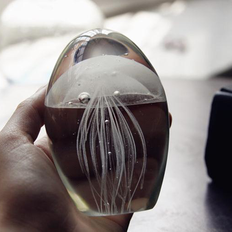 Miniature 3D Jellyfish Crystal - Art Craft Jellyfish review and price