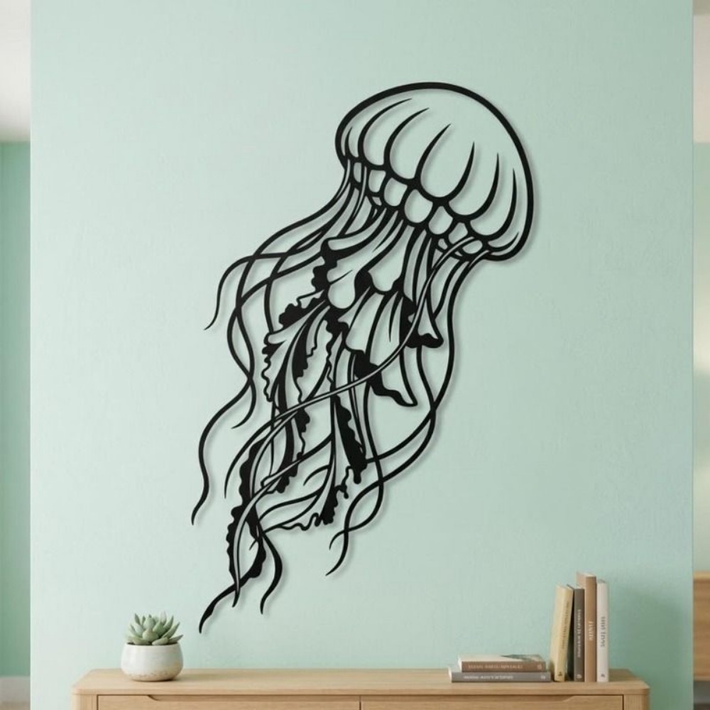 CIFBUY Metal Wall Art Jellyfis - Art Craft Jellyfish review and price